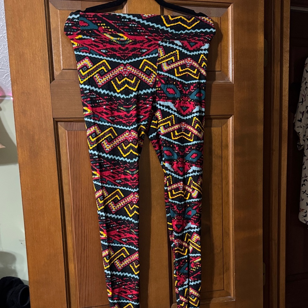 LuLaRoe Multicolor Tribal Pattern Leggings